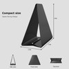 Compact Black Metal Dispenser Self-Adjusting Napkin Holder for Standard Paper