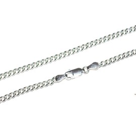 ARGENTO REALE 925 Sterling Silver Solid Curb Cuban Link Chain Necklace For Men And Women 3MM 3.75MM 4.5MM 5.5MM, Jewlery Accessories, 16-30, Lobster Clasp, Made In Italy ..
