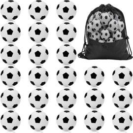 Loppdece Pack of 24 Mini Sports Balls, 4 cm Football Stress Balls, Anti-Stress Toy Balls, Mini Foam Football Sports Balls, Small Foam Balls, Children, Anti-Stress Ball for Children and Adults