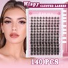 UILULU DIY Lash Clusters Kit 140 Individual Clusters False Eyelashes,