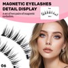 DAGEDA 2 Pairs Magnetic Eyelashes, Reusable Natural Look Lashes Kit,