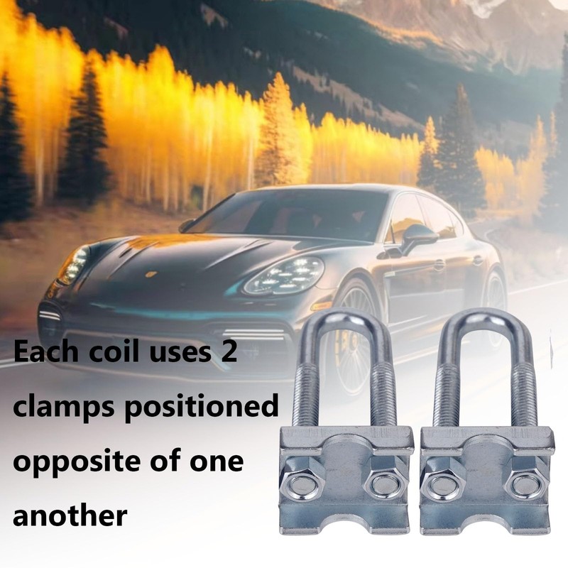 8 Pack Adjustable Coil Spring Lowering-Leveling Clamp Kit -Coil Spring