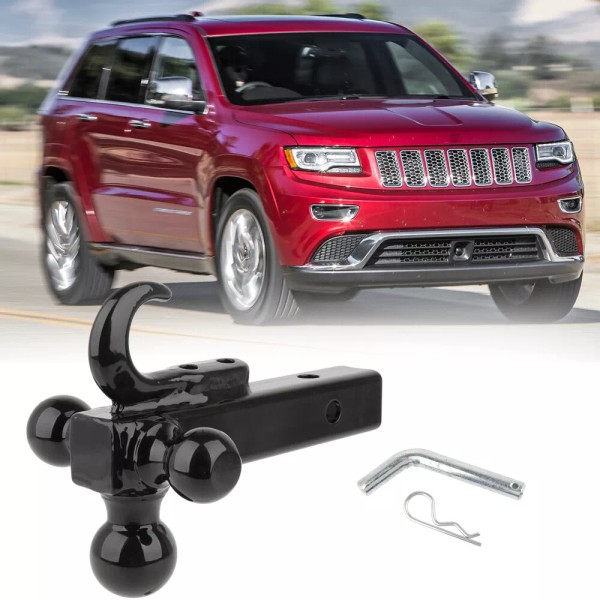 JMTBNO Trunk Trailer Hitch Triple Ball Attachments Mount w/Tow For