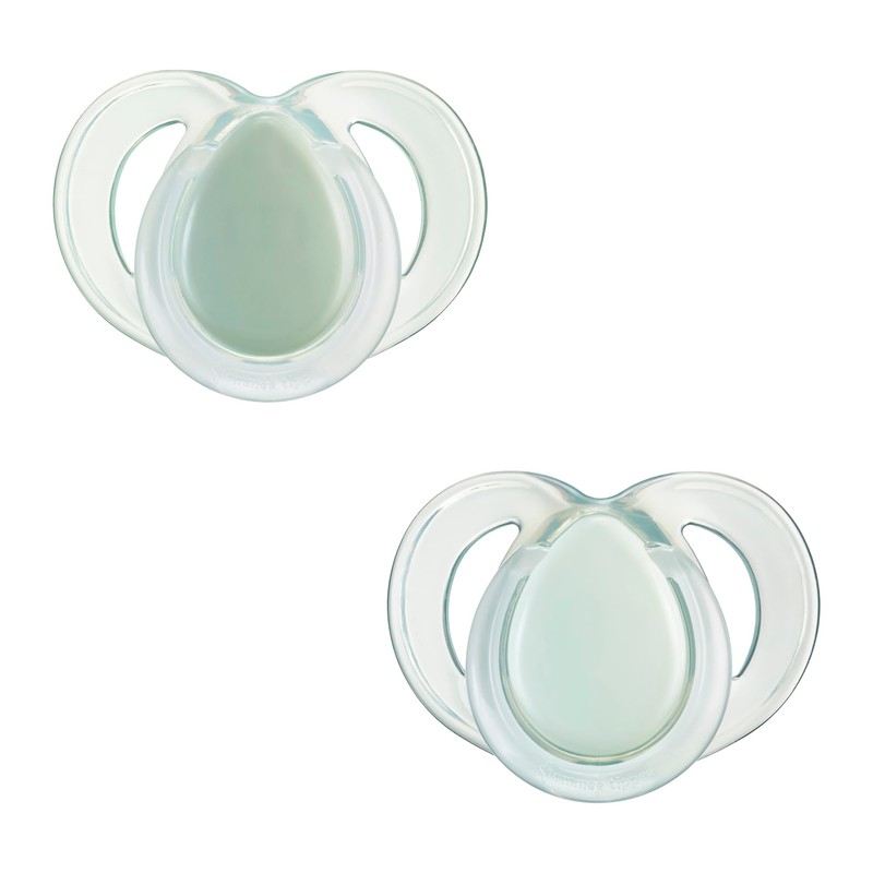Tommee Tippee Nighttime soother, 6-18 months, 2 pack of glow