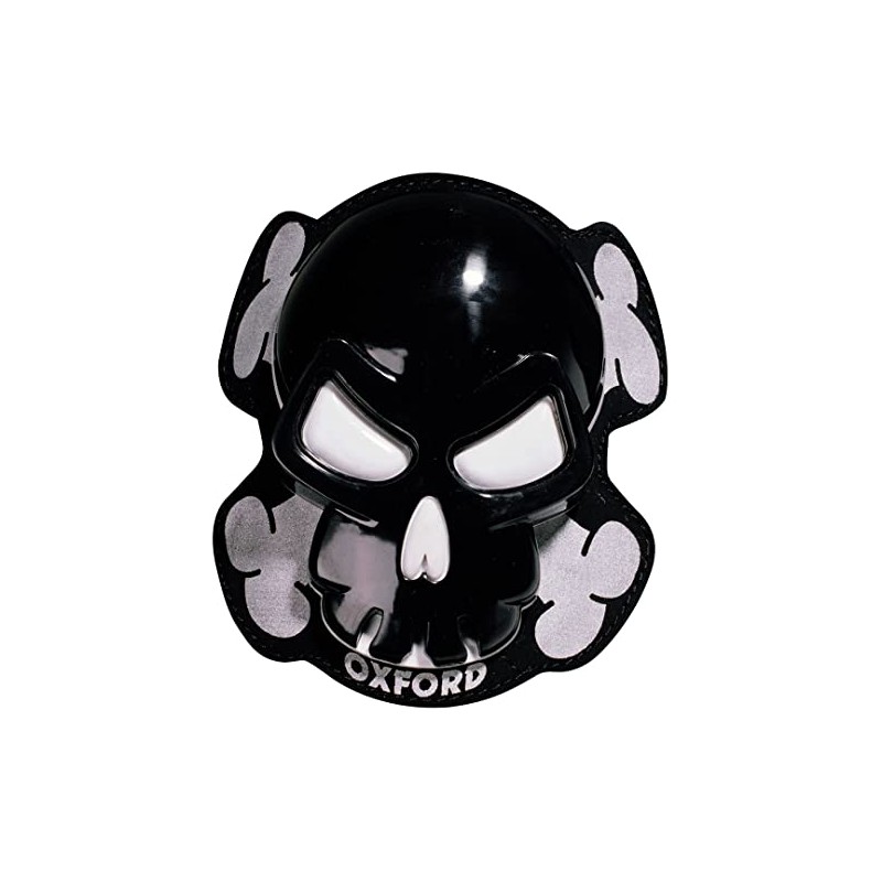Oxford OX683 Skull Motorcycle Knee Sliders Black