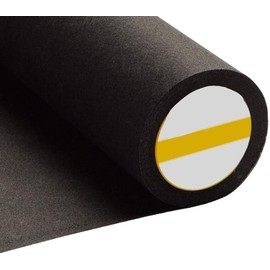 The Fabric Guys Tear Away Iron On Hand & Machine Embroidery Stabilizer Interfacing 1 Metre Precut Length & 59cm Wide Backing Single Sided For Sewing Applique Repair Quilting Non Woven (Black)