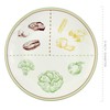 Cornucopia Ceramic Portion Control Plates (Set of 2); Microwave-Safe