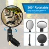 Accmor 2pcs Bike Mirror, Bar End Bicycle Riding Rearview Mirrors