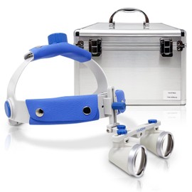 AmSecu Magnifying Binocular Loupes Headband Optic (3.5X Magnification), Working Distance 420mm (16in) with Soft Head Band for Professional Usage