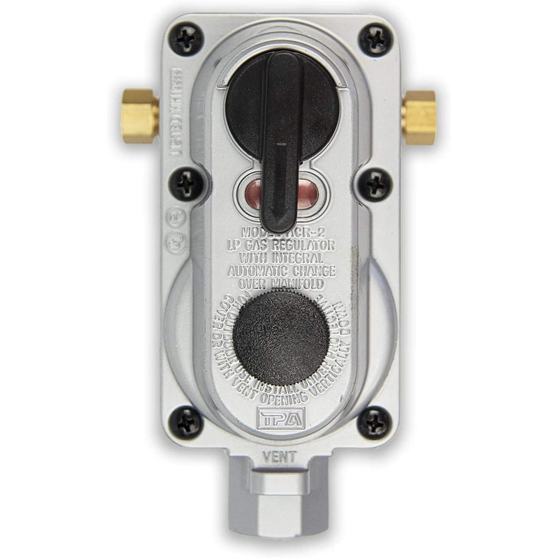 Flame King KT15ACR-2 2-Stage Auto Changeover LP Propane Gas Regulator