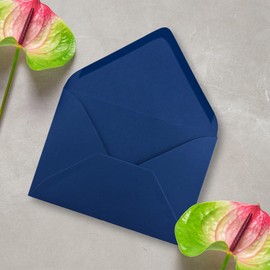 FarbenFroh by GUSTAV NEUSER Briefumschläge in Nachtblau - 75 Stück - DIN C5 Kuverts 22,0 x 15,4 cm - Nassklebung ohne Fenster - Weihnachten, Grußkarten - Serie FarbenFroh