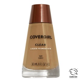 COVERGIRL Clean Liquid Foundation, 165 Tawny, 1 Fl ozBrand New