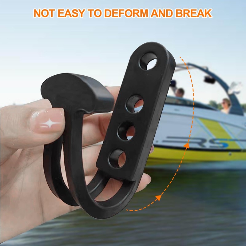 4 Pack Boat Telescoping Ladder Rubber Strap Boarding Fixed Lock