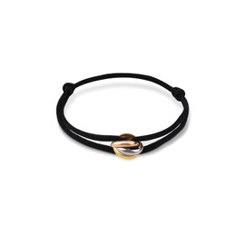 QianSiLi Three Tone Red Lucky Bracelets Kabbalah Bracelet for Men and Women Adjustable Stainless Steel, Plastic, No gemstone