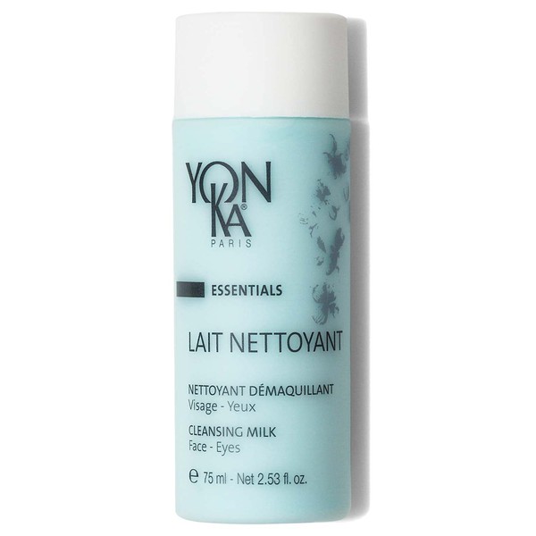Yon-Ka Lait Nettoyant Facial Cleanser, Gentle Milk Cleanser & Makeup Remover, Daily Plant Based Wash, Moisturize and Balance Skins pH, All Skin Types, Paraben-Free (2.5 oz)