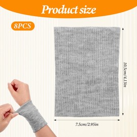 Hpmjz 4 Pairs Wrist Compression Sleeve Soft Elastic Wrist Support Brace Wrists Band Breathable Tennis Sweatbands Brace for Wrists Protect Carpal Tunnel Wraps Protector for Sport Fitness Workout Typing