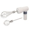 Electric Hand Mixer Warm White Cordless Rechargeable 2000mAh Battery Stainless