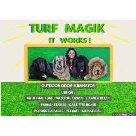 Turf Magik Natural Pet Odor Remover, Outdoor Lawn Odor Eliminator, Smell Remover