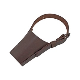 Hide & Drink, Leather Dog Muzzle Guard, Secure, Prevents Biting Chewing, Pitbull German Shephard & Any Breeds, Small Medium Large, Handmade - Bourbon Brown (Medium)