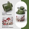 Mushroom Butter Crock - French Style Ceramic Butter Keeper and