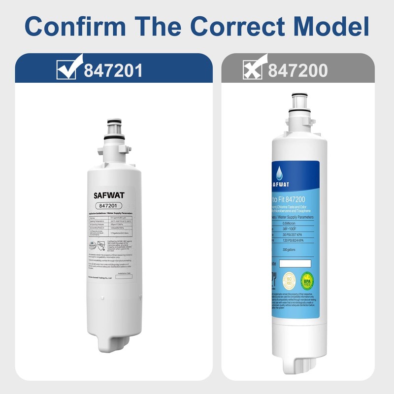 SAFWAT 847201 Replacement for Fisher & Paykel 847201 Refrigerator Water