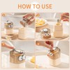 Three Pcs Toothpick Dispenser&1000 Count Bamboo Toothpicks,Pop-Up Automatic Toothpick Holder