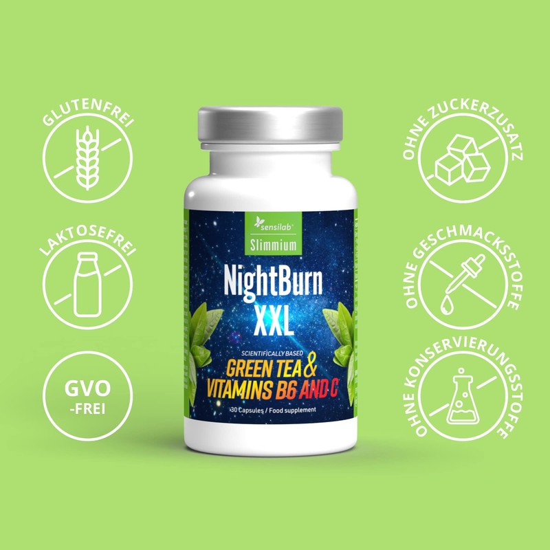 Premium Entkoffeinierter Grüner Tee, Vitamin B6 und Vitamin C –