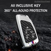 SANRILY Carbon Fiber Pattern 5 Button Key Fob Cover Fit