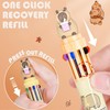 4 Pcs Cartoon Capybara Multicolor Pen 10 in 1 Shuttle