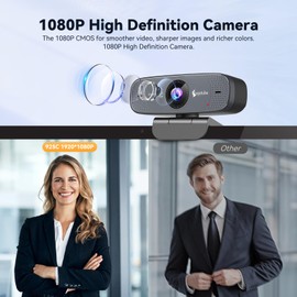 Angetube Full HD 1080P Webcam for PC with Microphone,1080P Web Camera Computer Caemra Auto Focus, USB web Cam Plug&Play, Streaming Webcams for Switch 2/Zoom/Skype/Teams, Conferencing and Video Calling