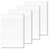Notepad A6 Lined Tear-Off Pack of 4 Notepads A6 Blank