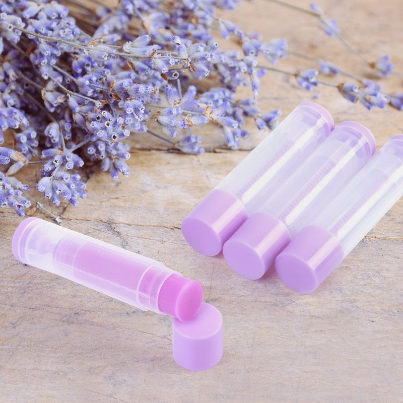 LotFancy Lip Balm Tubes Empty, 60PCS 5.5ml (3/16 Oz), Clear