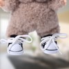 Mikovivi Doll Shoes, Black Mini Cute Canvas Shoes Outfit Replacement