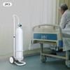 2 PCS Oxygen Cylinder Cart, Portable Rolling Oxygen Tank Cart