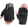 Men's Fingerless Synthetic Leather Palm Work Gloves, Large (Wells Lamont