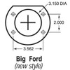 Large Bearing 3/8" (Torino) for Ford 9" Axle Retainer Plates