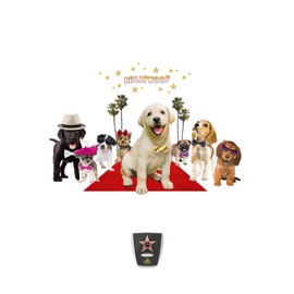 In My Room Wild Walls Puppy Star Wall Decal Light & Sound Show Room Décor