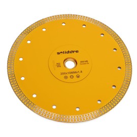 Solidure 8" Wet Tile Blade,Porcelain Diamond Blade for Granite Marble Ceramic Tiles
