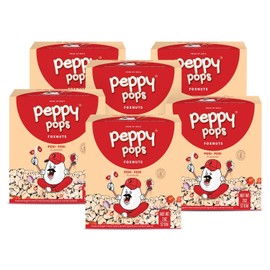 Peppy Pops | PACK OF 6, Peri Peri Flavored Foxnuts 2 oz (57 gm) – Spicy, Tangy & Crunchy Roasted Makhana Snack, Gluten-Free Healthy Snack for Travel, Office & Gaming By Pride of India