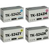 TK5242 TK-5242 Toner Cartridge Value Pack (Black/Cyan/Magenta/Yellow,4-Pack) Replacement for Kyocera