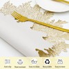Gold Placemats Set of 6 Flower Pressed Vinyl Place Mats