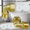 Solid Brass Elbow 1/2" Male to 1/2" Female Connectors 90