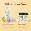 HealthyDerm Beef Tallow Honey Balm for Skin: 100% Grass Fed
