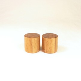 Lamp Finial, Teak, Drum Pattern 9