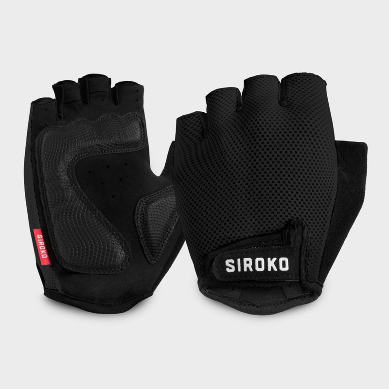 SIROKO Aero Cycling Gloves Black for Men and Women
