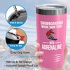 Snowboarding Pink Edition Viking Tumbler 20oz - Snowboarding Where snow