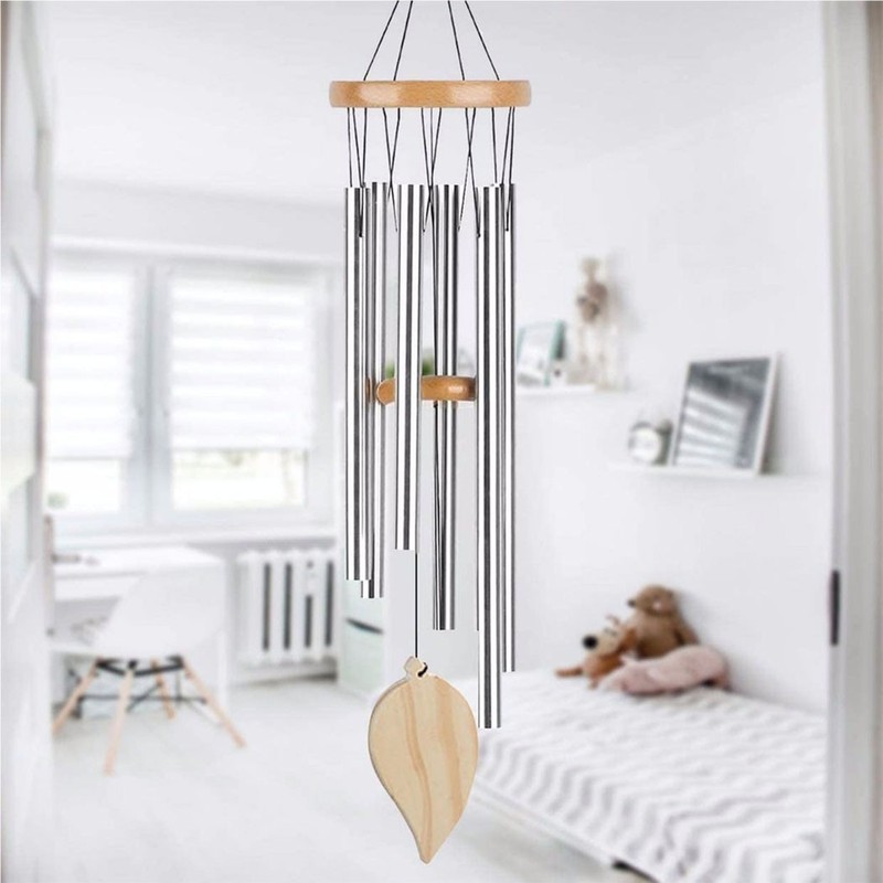 Wind Chimes Outdoor – Money Tree 6 Tubes Wind Chimes,