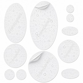 aZengear - Parches de reparación impermeables, autoadhesivos, tela de poliéster resistente al desgarro al frío y al calor para fijar la chaqueta, inflado, traje de nieve, zapatos, tienda, PVC, ropa