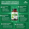 Zazzee USDA Organic Rhodiola 10:1 Exract, 3000 mg Strength, 120