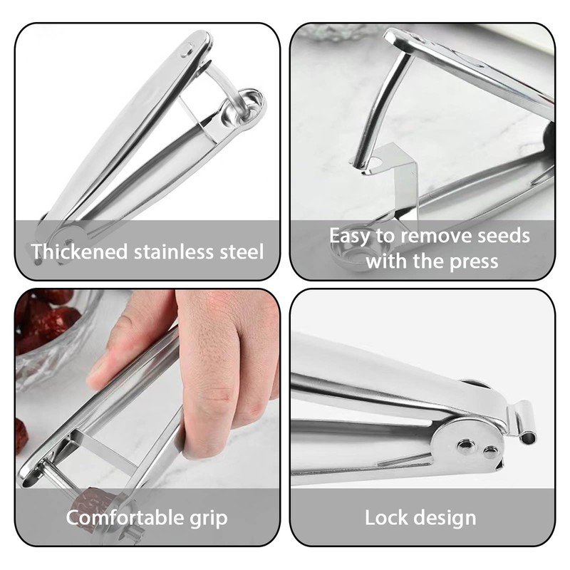 1 Pcs Stainless Steel Handheld Multi-Purpose Pitter – Removes Pits